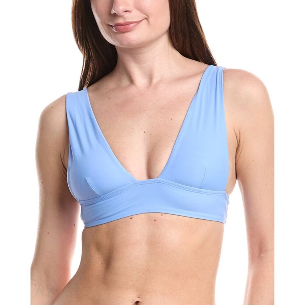 Vyb Womens  Tori Wide Strap Swim Top, Blue